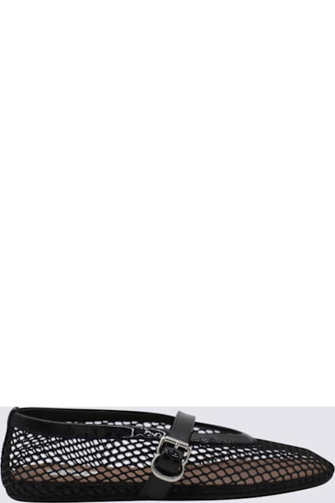 Alaia Black Leather Flats