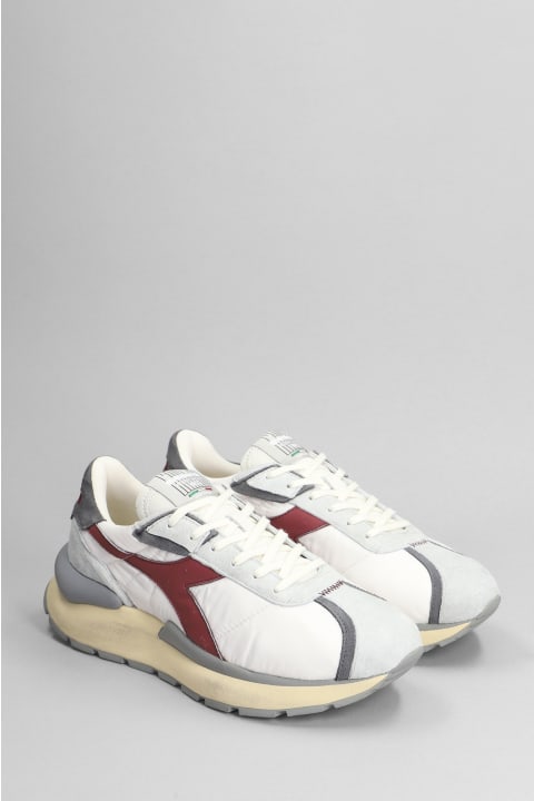 Sneakers for Men Diadora Mercury Elite Sneakers In White Suede And Fabric