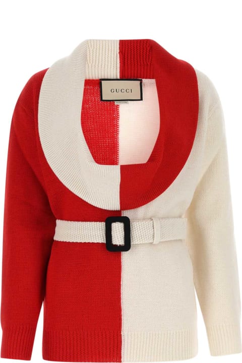 Clothing for Women Gucci Two-tone Wool Sweater