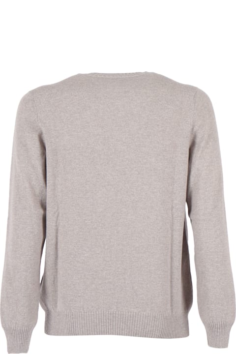 Settefili Cashmere for Women Settefili Cashmere French Shoulder Crew Neck Slim