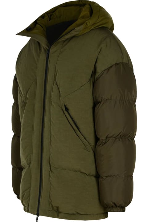 Dolce & Gabbana معاطف وجواكت لـ القسم الرجالي Dolce & Gabbana Green Cotton Blend Down Jacket