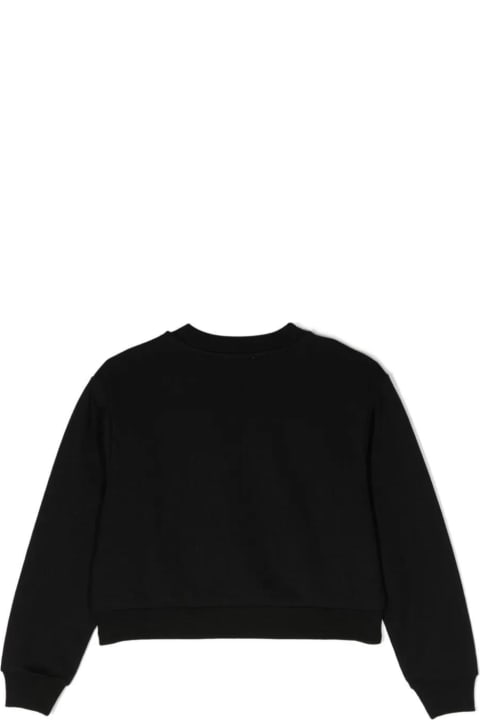 Dolce & Gabbana Sweaters & Sweatshirts for Girls Dolce & Gabbana Dolce & Gabbana Felpa Nera Tema Dna In Cotone Bambina