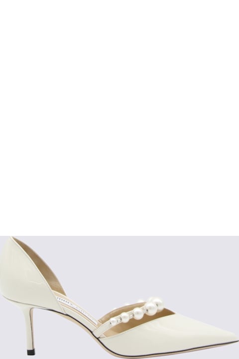 Homeware Jimmy Choo White Latte Leather Aurelie Pumps