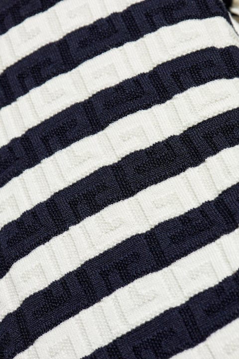 Balmain Shirts for Men Balmain Striped Knit Polo Shirt