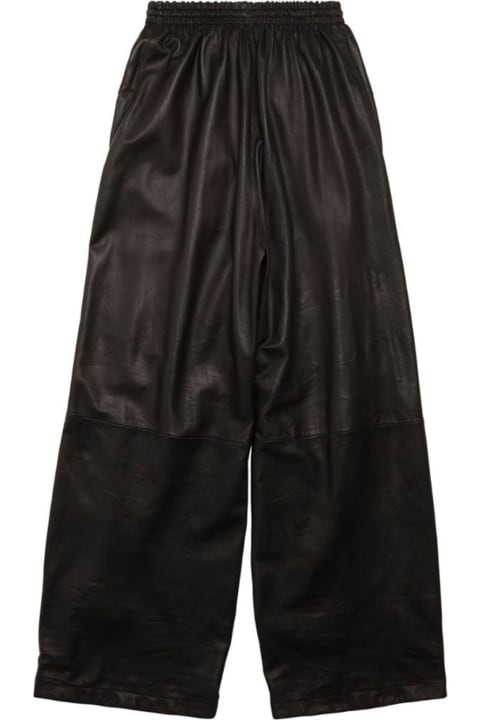 Balenciaga Clothing for Women Balenciaga 3b Sports Icon Leather Track Trousers