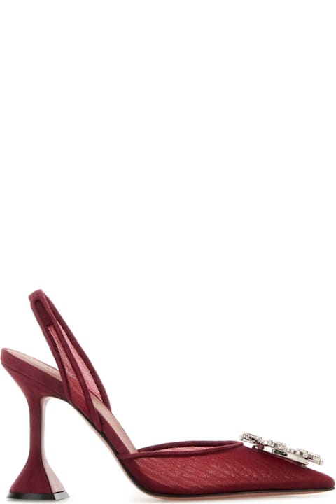 Amina Muaddi for Men Amina Muaddi Tiziano Red Mesh Begum Pumps