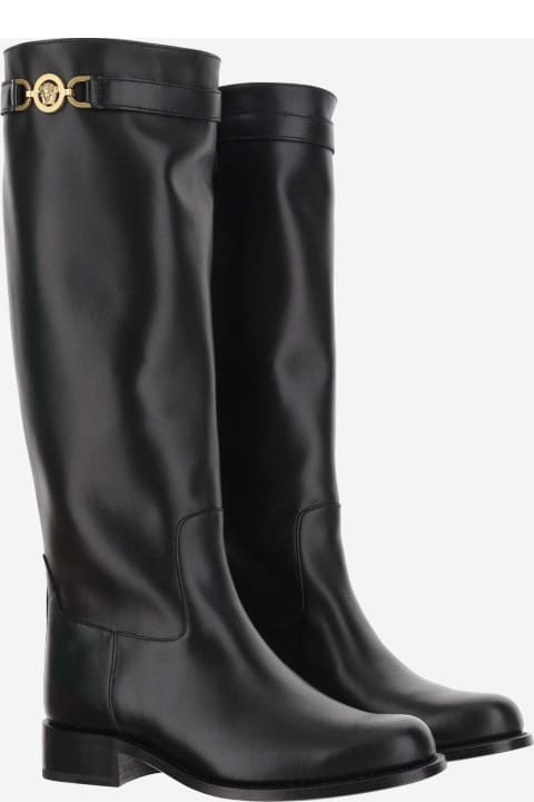 Versace Boots for Women Versace Medusa '95 Leather Boots