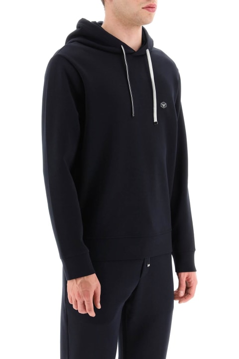 Emporio Armani Sweaters for Women Emporio Armani Double Jersey Hoodie