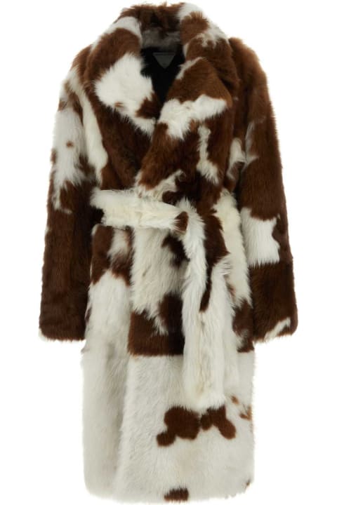Bottega Veneta Coats & Jackets for Women Bottega Veneta Two-tone Shearling Coat