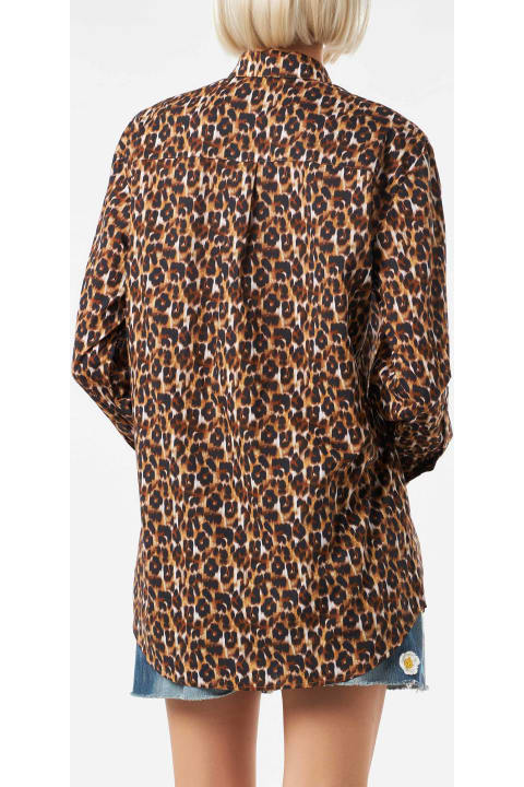 Homeware MC2 Saint Barth Leopard Print Cotton Shirt With Embroidery