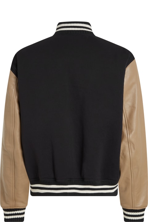 メンズ Tommy Hilfigerのコート＆ジャケット Tommy Hilfiger Varsity Jacket With Color Block Pattern