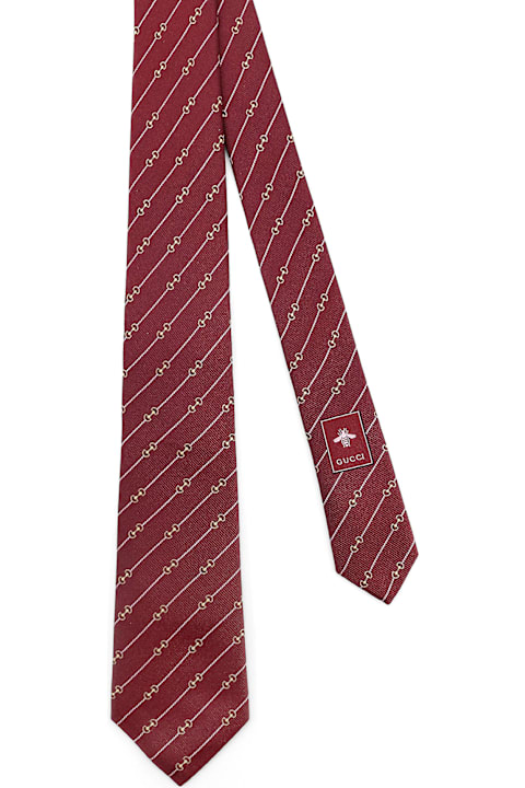 Ties for Men Gucci Silk Tie With Royal Morsy Motif