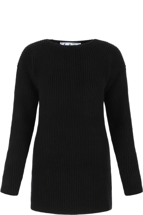 ウィメンズ新着アイテム Off-White Black Wool Sweater