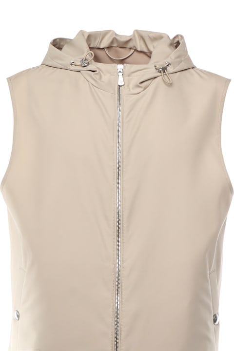Eleventy for Kids Eleventy Silk Hooded Vest