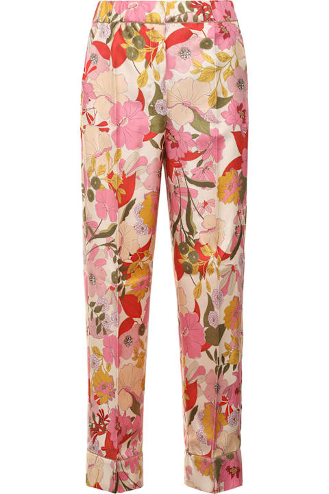 'S Max Mara Pants & Shorts for Women 'S Max Mara Leda Printed Silk Pajama Pants