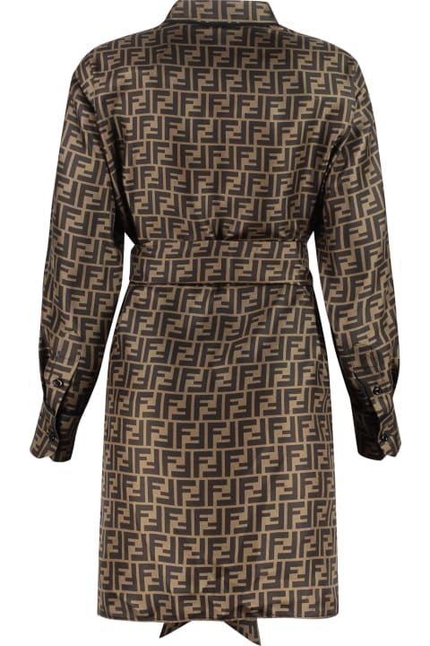 Fashion for Women Fendi Fendi Silk Shirtdress