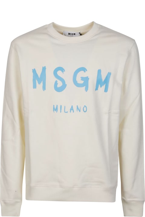 Fashion for Men MSGM Logo Print Sweatshirt