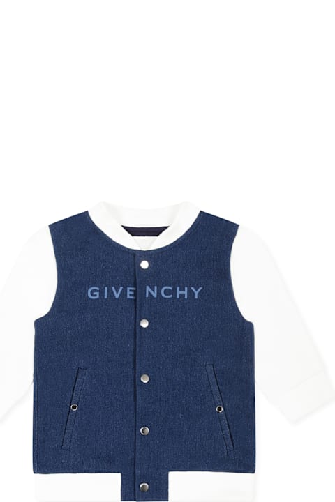 Fashion for Baby Girls Givenchy Denim Suit For Baby Boy With Logo