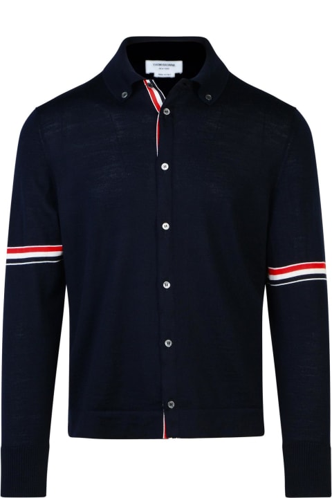 Homeware Thom Browne Navy Virgin Wool Shirt