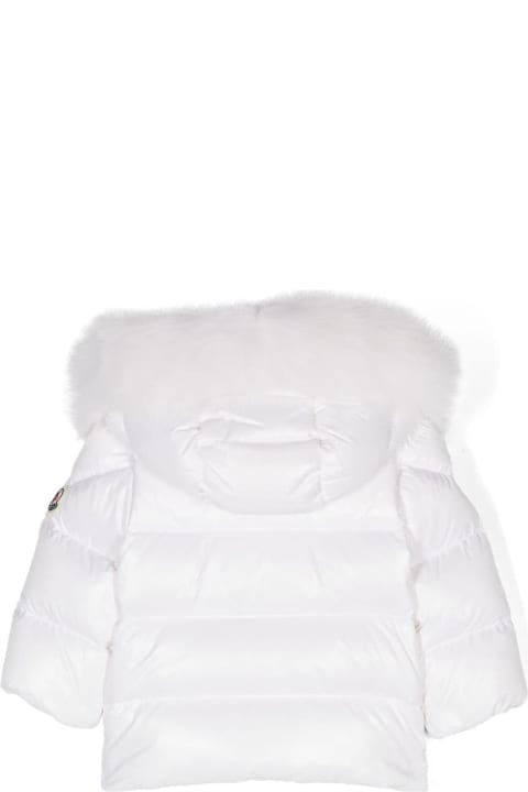 Homeware Moncler White Down Jacket Baby Girl