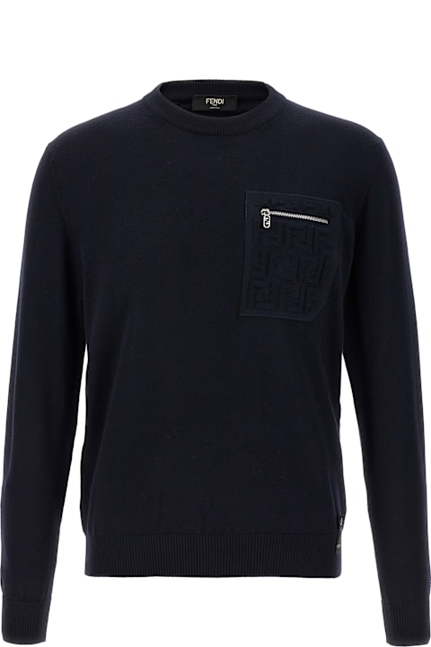 Sale for Men Fendi Ff Pocket Sweater