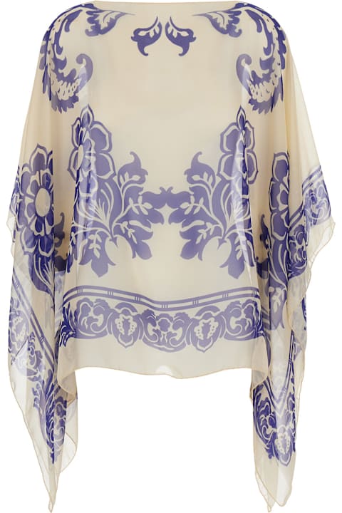 Etro Coats & Jackets for Women Etro Cape With All-over Paisley Print In Silk