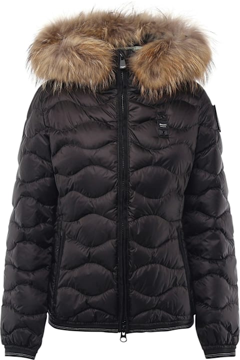 Blauer Coats & Jackets for Women Blauer Down Jacket With Fur Trim Aldie Blauer