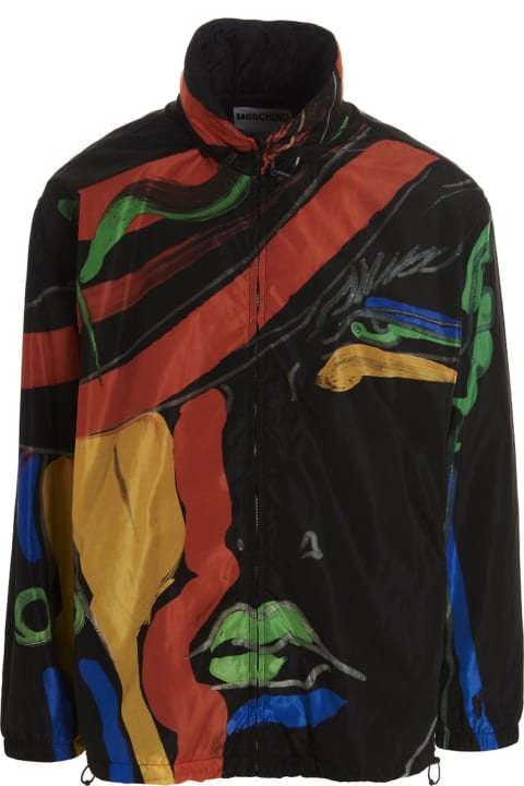 Moschino Coats & Jackets for Men Moschino Printed Nylon Jacket