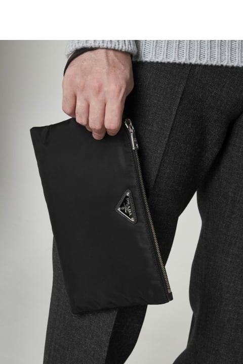 Investment Bags for Men Prada Re-nylon Pouch