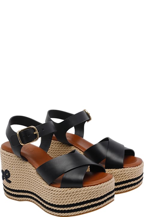 Chloé Chloe' Sand Wedge Sandals