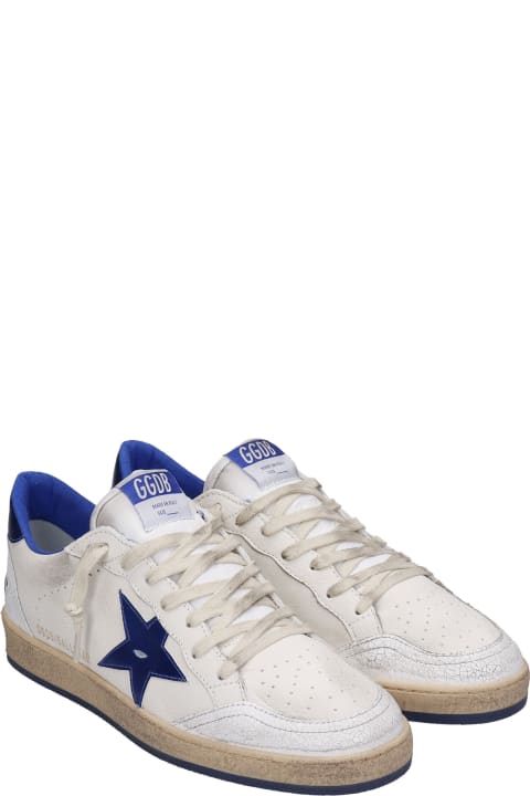 Fashion for Men Golden Goose Ball Star Sneakers In White Leather