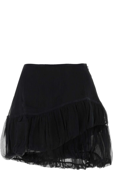 Fashion for Women Kiko Kostadinov Black Nylon Blend Lozen Mini Skirt