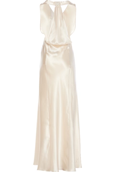 Saint Laurent Dresses for Women Saint Laurent Halter Dress In Satin