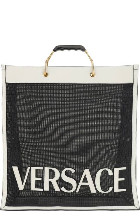 Bags for Men Versace Shopper Bag With Logo