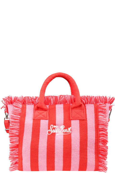MC2 Saint Barth Accessories & Gifts for Girls MC2 Saint Barth Red Bag For Girl With Logo