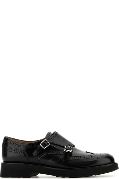 Church's Laced Shoes for Women Church's Black Leather Lana L Monk Strap Shoes