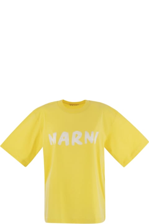 Fashion for Women Marni Cotton Jersey T-shirt With Marni Print