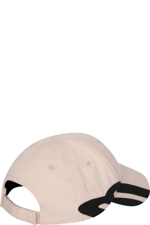 Balenciaga Hats for Women Balenciaga 3b White/black Baseball Cap