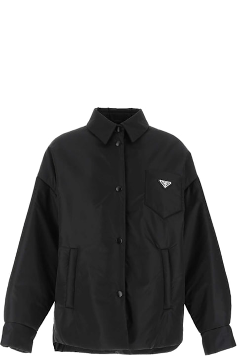 Prada Coats & Jackets for Women Prada Black Re-nylon Padded Jacket