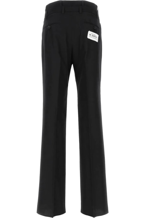 Dolce & Gabbana Pants for Men Dolce & Gabbana Black Cotton Blend Pant
