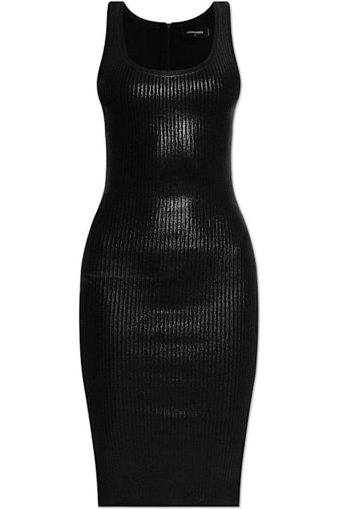 Dsquared2 Dresses for Women Dsquared2 Sleeveless Ribbed Midi Dress