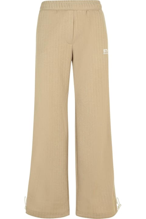 Golden Goose Fleeces & Tracksuits for Women Golden Goose Striped Logo Printed Straight-leg Track Pants