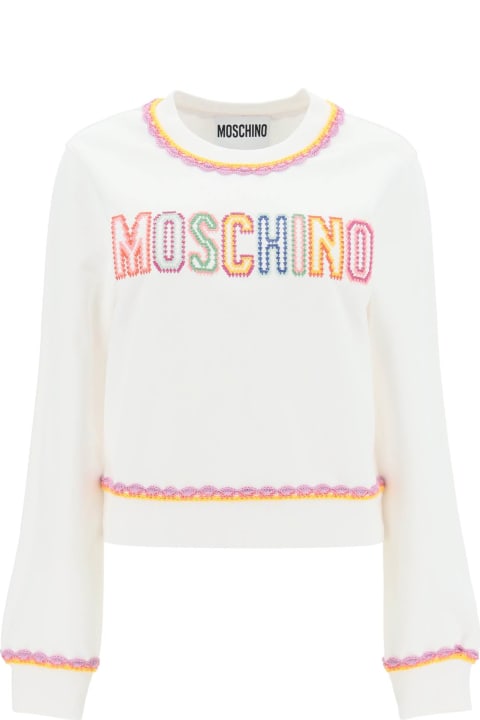 Homeware Moschino Crochet Details Sweatshirt