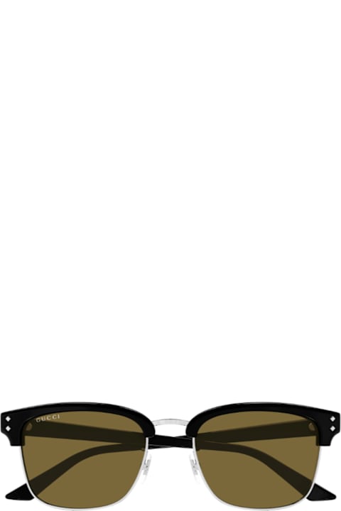 Gucci Eyewear Eyewear for Men Gucci Eyewear Gucci Gg1897sk Linea Institutional Logo 003 Black Rown Sunglasses