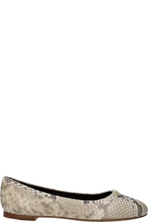 Chloé أحذية مسطحة لـ السيدات Chloé Chloè Python Marcie Ballerina Flat