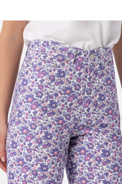 أدوات منزلية MC2 Saint Barth Woman Lilac Betsy Print Denim Belleville | Made With Liberty Fabric