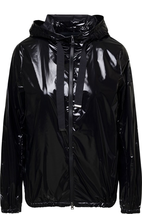 Herno Coats & Jackets for Women Herno Black Gloss Cape Hooded Jacket In Polyester Woman