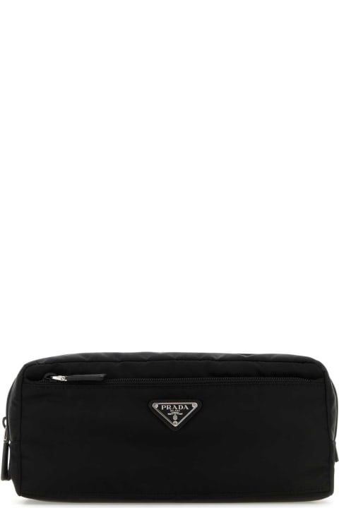Bags for Men Prada Black Re-nylon Beauty Case