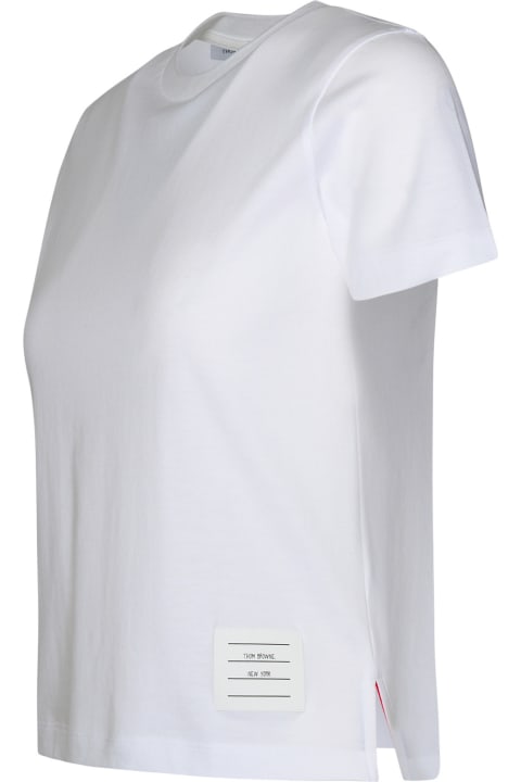 Thom Browne for Women Thom Browne 'relaxed' White Cotton T-shirt