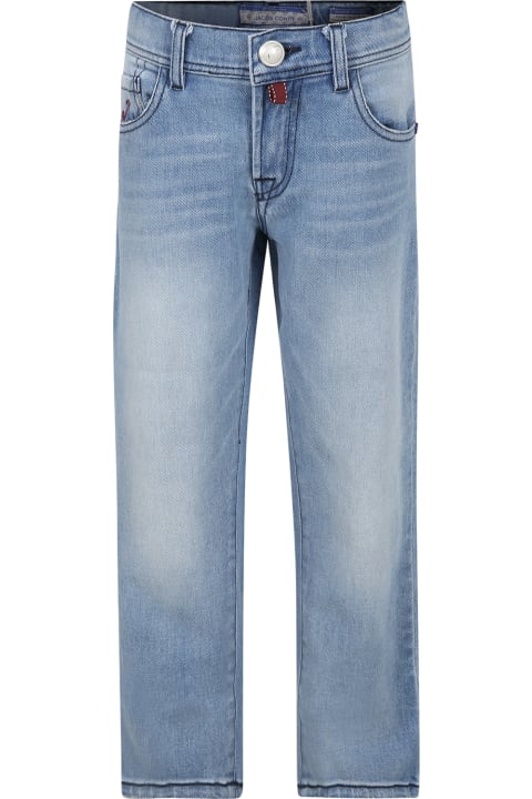 Blue Jeans For Boy With Logo